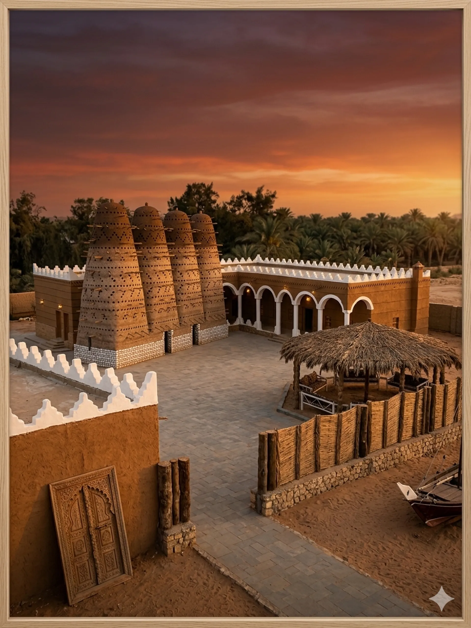 بيت طيني سعودي تراثي